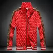 blouson gucci homme jacquard bee side mark red